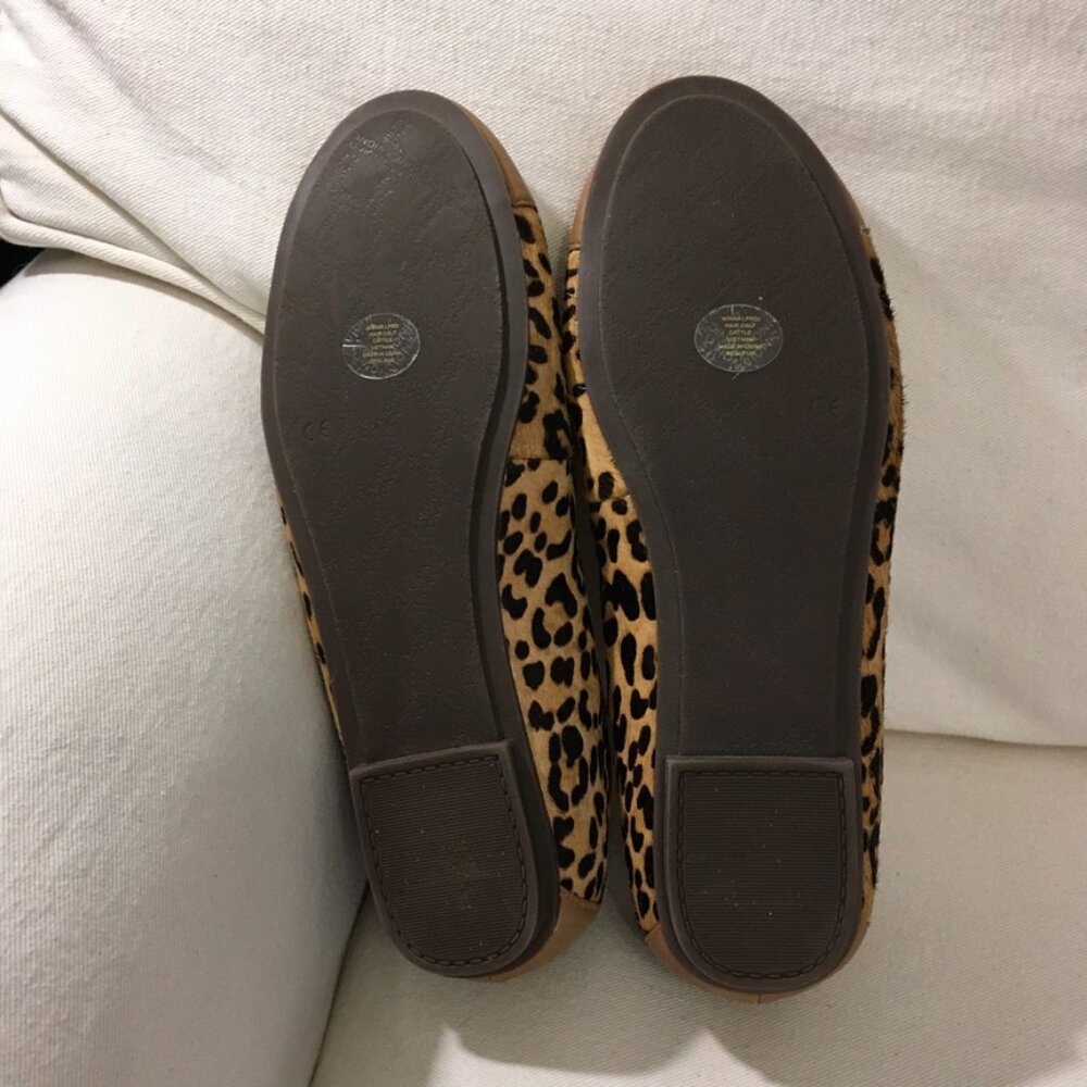 Vionic Minna Ballet Flats Calf Hair Leopard Print - Picture 6 of 6